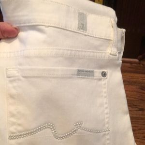 7 for all mankind White Straightleg Jean NWOT
